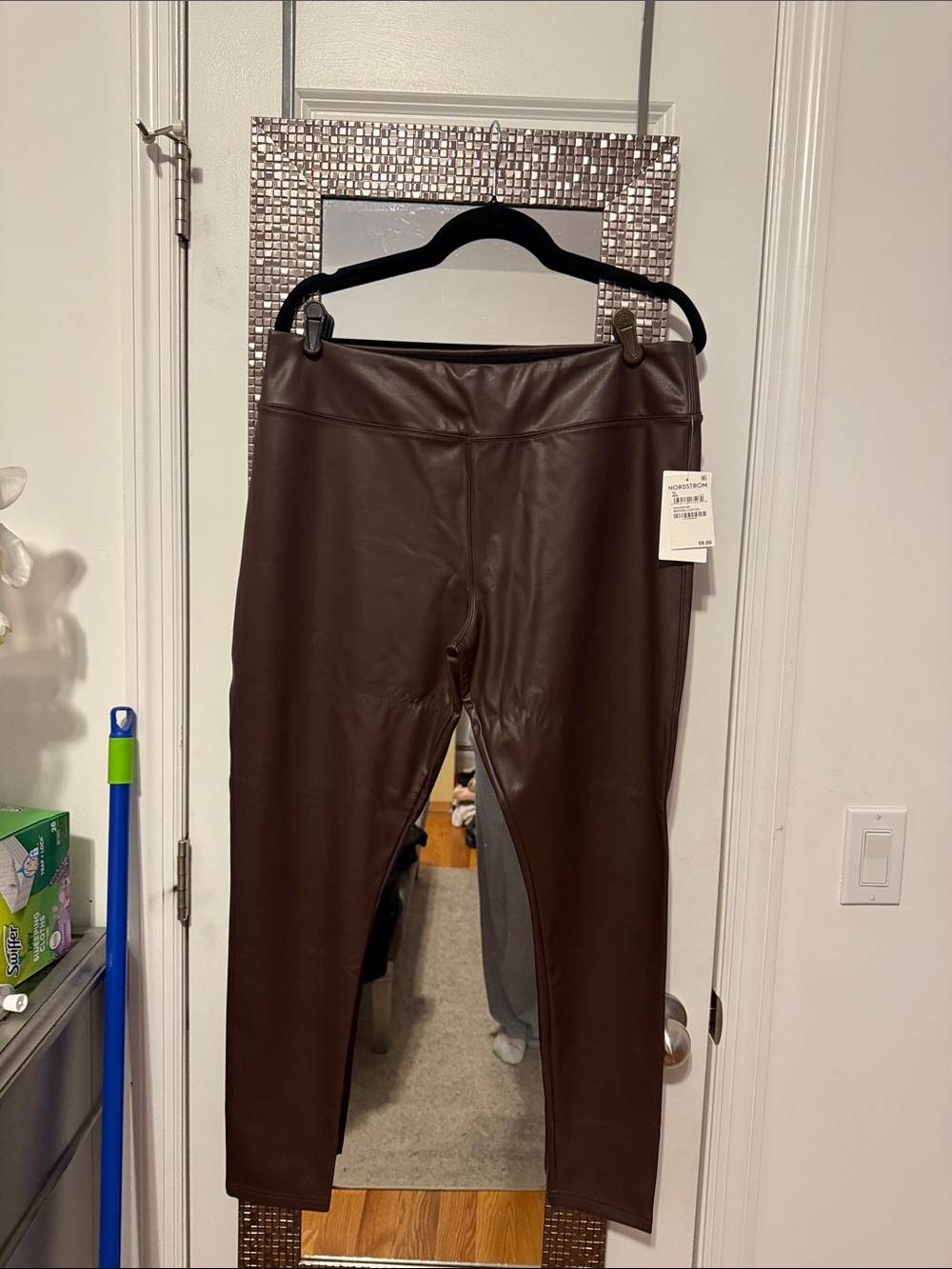 Nordstrom Faux Leather Leggings - Brown